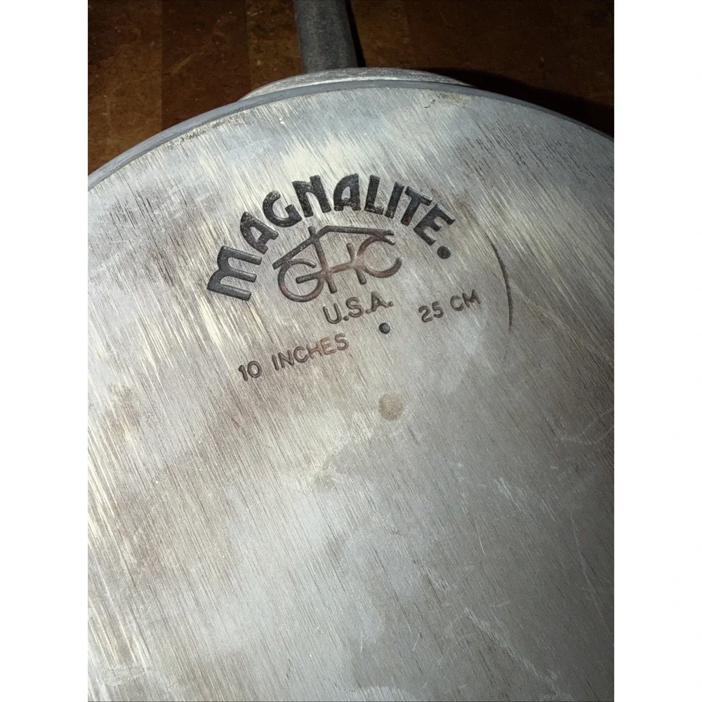 Magnalite GHC 10 Inch Skillet USA Cast Aluminum Fry Pan Stovetop Flat Bottom VTG